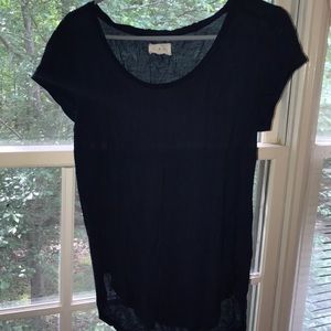 Lou & Grey Navy Blue Cotton Tee